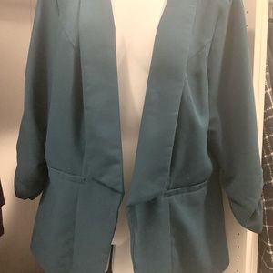 Torrid Open front Blazer; Teal size 1